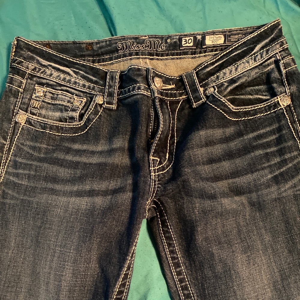 Miss Me Boot cut Fluer De Lis Jeans